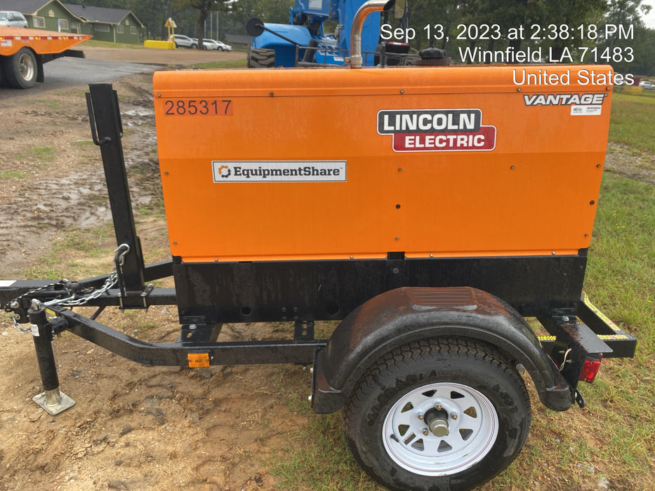 2022 Lincoln Electric LE400 Kubota V1505, Trlr, Cable Rack, Light Kit, ES Decals, T3