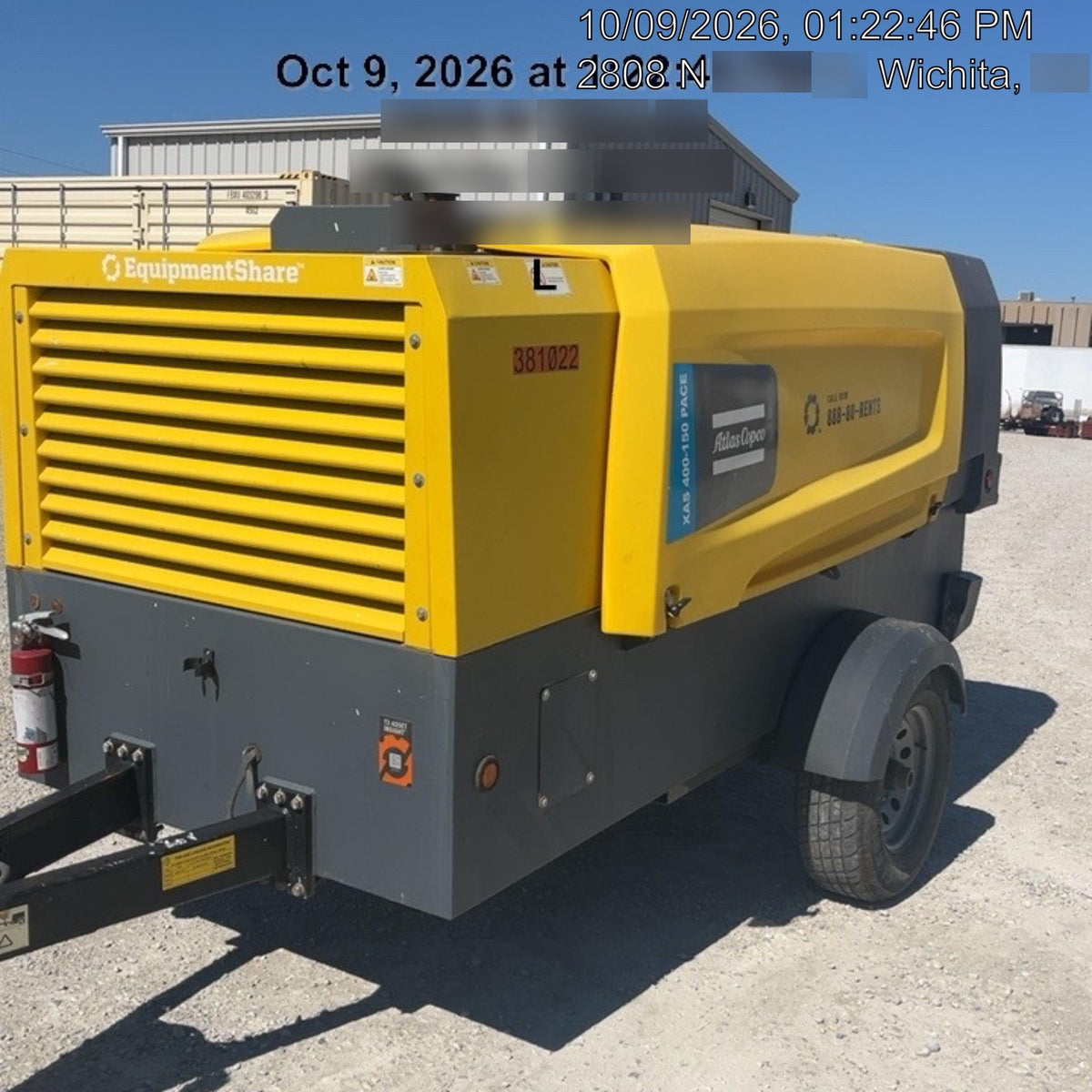 2023 ATLAS COPCO XAS 400-150 PACE