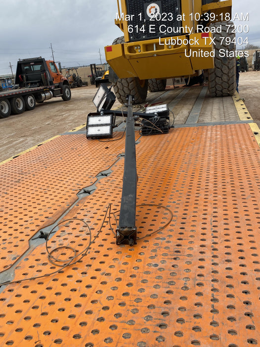 2022 Allmand NLV3GR (4) LED Light Fixture 350W, 23' Vertical Mast, 3kW Prime, Towable, Deep Sea L401, Leveling Jacks, Yanmar T4F 5.8hp