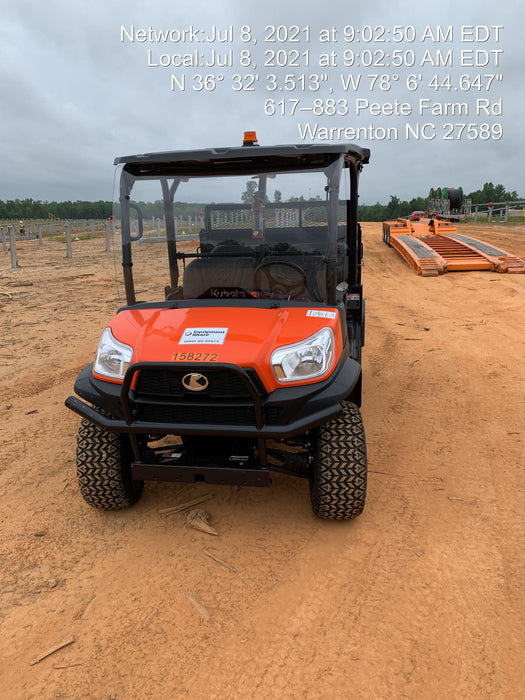 2021 Kubota RTV-X1140W-H Plastic Canopy, Windshield Acrylic Clear, LED Strobe Light, Wire Harness Kit, Back up Alarm