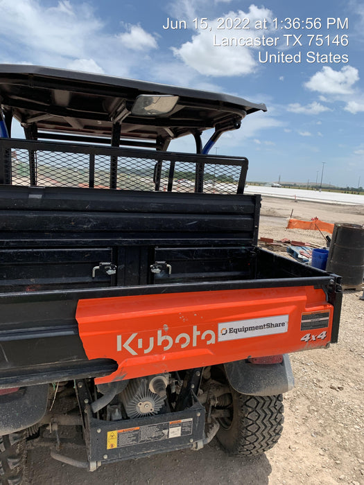 2021 Kubota RTV-X1140W-H Plastic Canopy, Windshield Acrylic Clear, LED Strobe Light, Wire Harness Kit, Back up Alarm