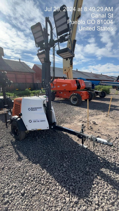 2023 Generac MLT2 Diesel, Flex Switch 120V Input, Powerzone Controller, 
(4) 320W LED Lights, 4kW Generator, 39.9 Gal Fuel Tank, 2" Ball, T3