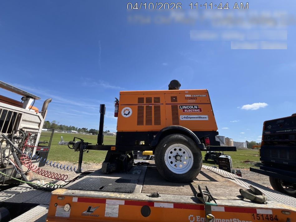 2021 Lincoln Electric Vantage 549X Ready Pak 3, ORANGE (includes trailer, cable rack, fender light kit)
