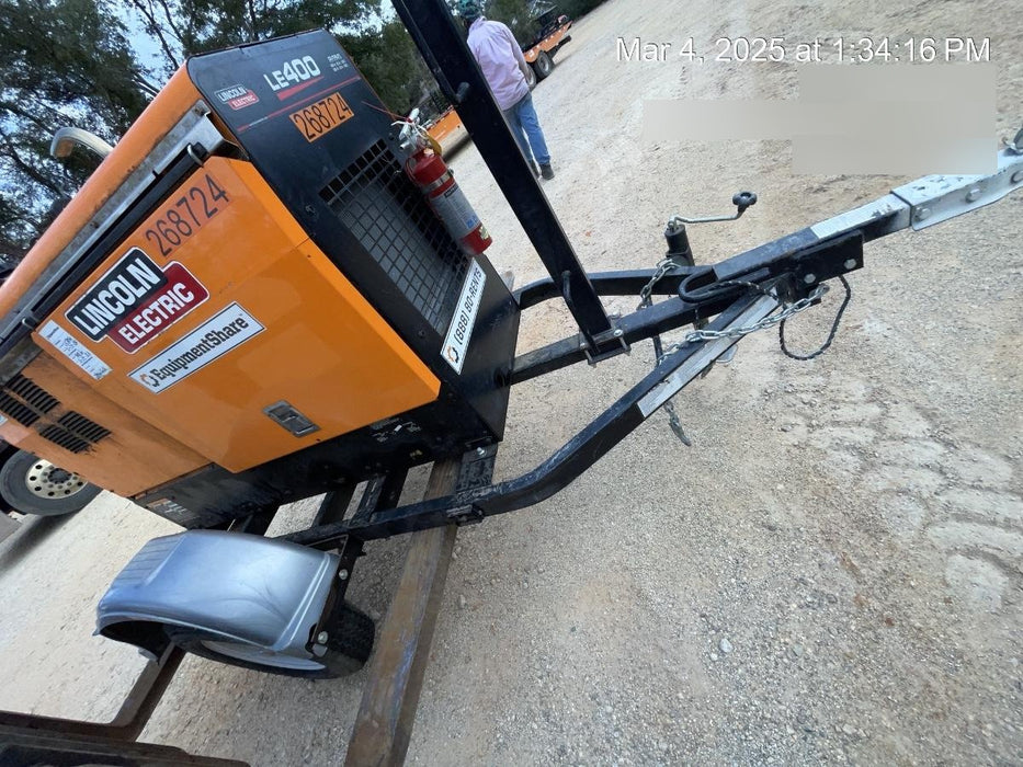 2022 Lincoln Electric LE400 Kubota V1505, Trlr, Cable Rack, Light Kit, ES Decals, T3