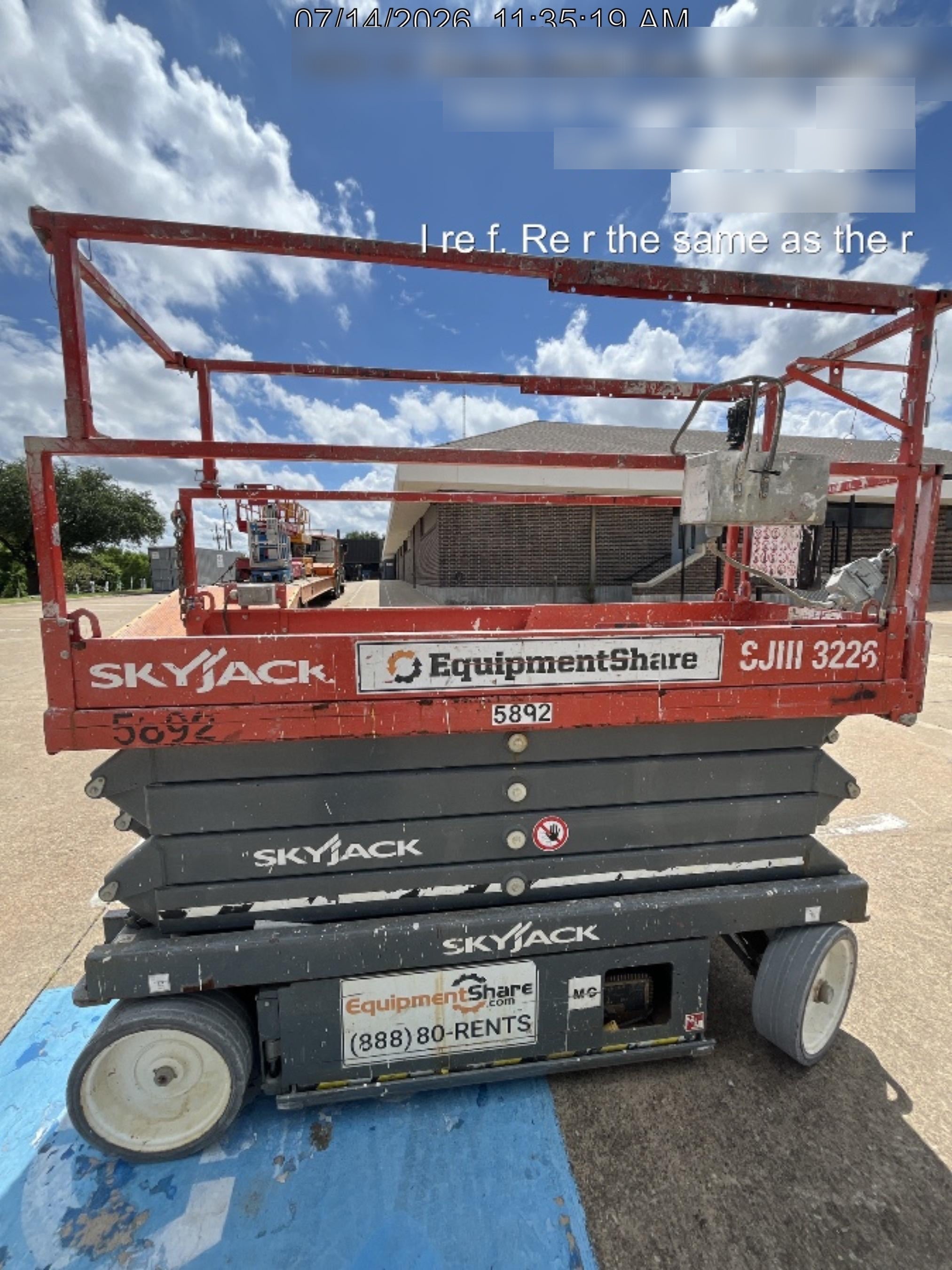2017 Skyjack SJIII-3226 Skyjack SJ3226, Trojan Battery Set, Extended Warranty 5yr/5k hr