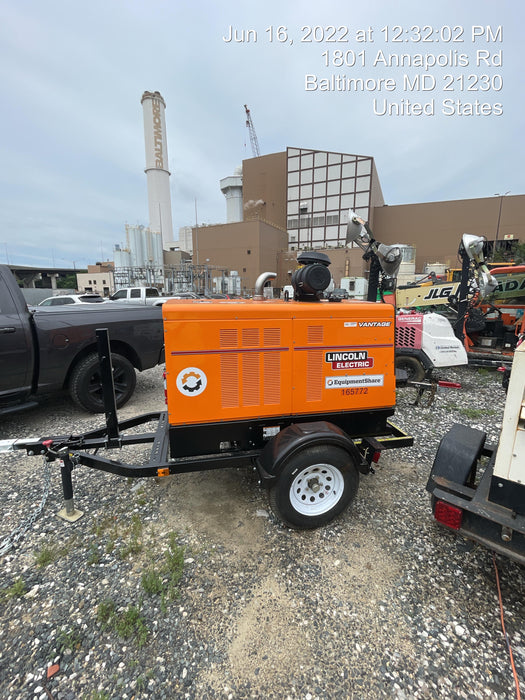 2021 Lincoln Electric Vantage 549X Ready Pak 3, ORANGE (includes trailer, cable rack, fender light kit)