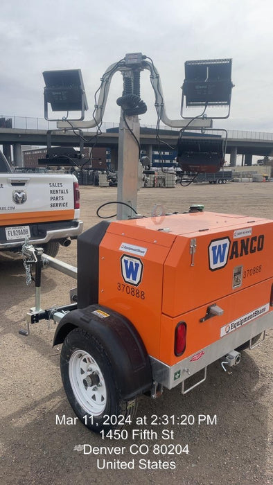2023 Wanco WLTT-4MM4K Diesel, Deep Sea Controller, Shore Power Plug, Auto Start, (4) 350W LED Floodlights, 4kW Generator, 60 Gal Fuel Tank, 2" Ball, T3