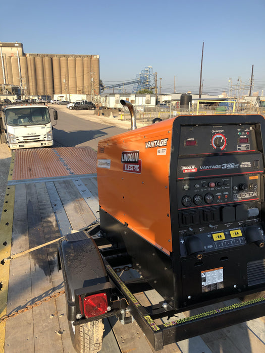 2021 Lincoln Electric Vantage 322 Vantage 322 Ready Pak 3 w/ Decals, ORANGE (includes trailer, cable rack, fender light kit) NO Telematics