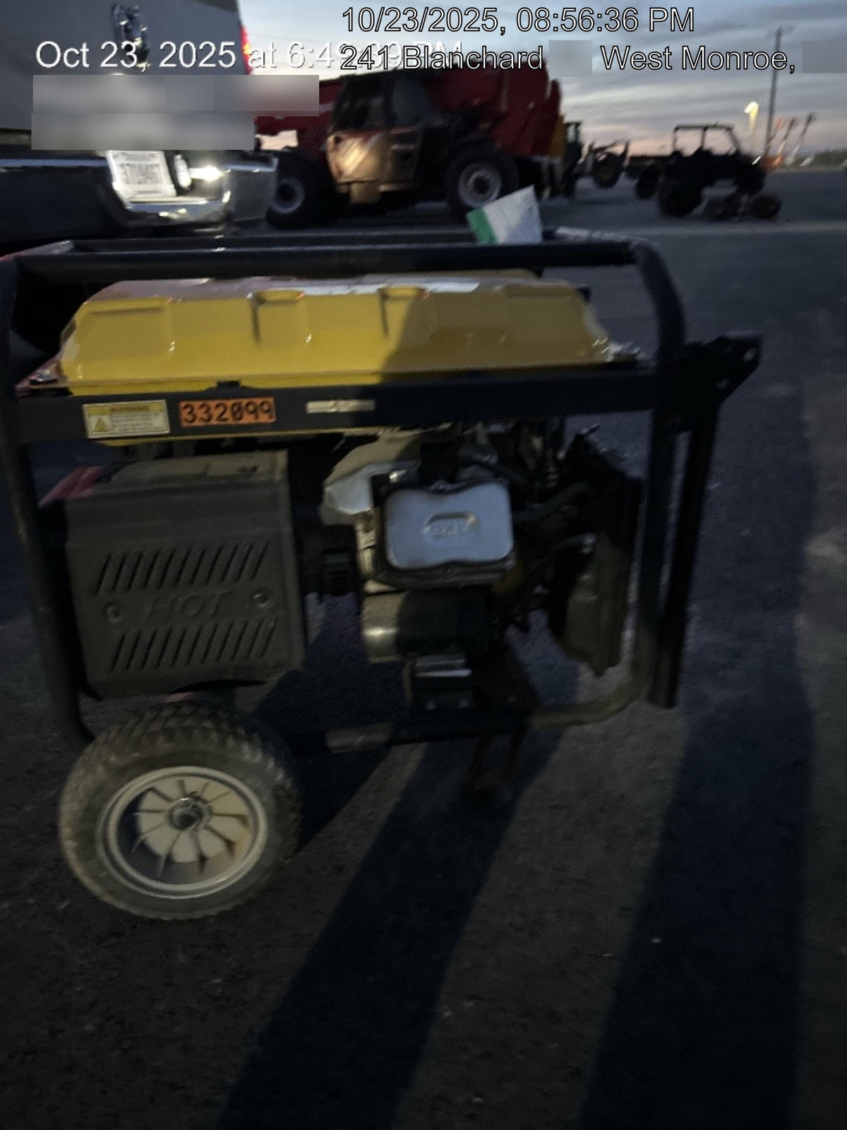 2023 Atlas Copco P6500W 5.5kW, AC390FD Gasoline Engine, Wheel & Handle Kit, (2) 120V Duplex 15A + (1) 120/240V 30A Twist Lock