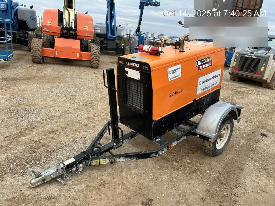 2022 Lincoln Electric LE400 Kubota V1505, Trlr, Cable Rack, Light Kit, ES Decals, T3