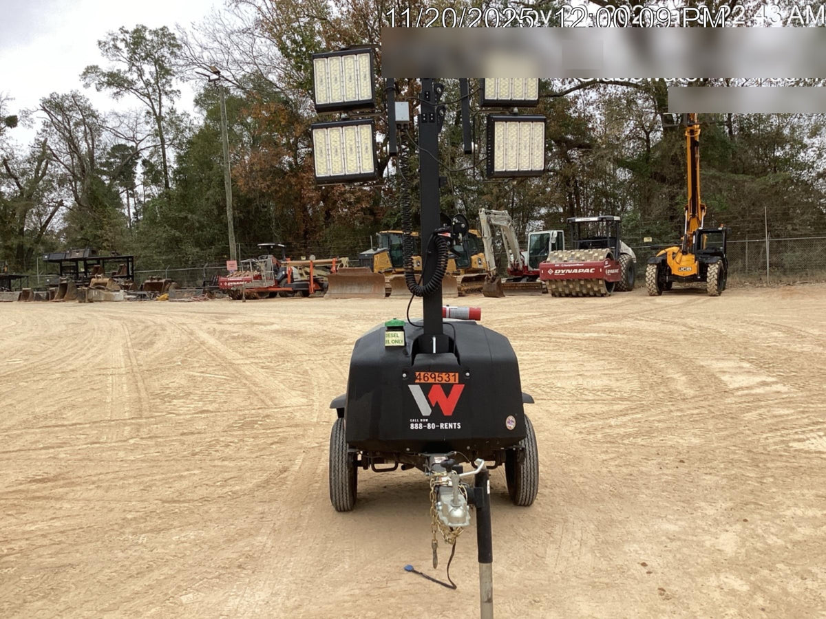 2024 Wacker Neuson LTT4 Diesel, Kohler KDW702, Deep Sea Controller, Auto Start, LED 320W, Bypass Outlet, T3