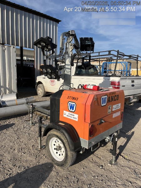2023 Wanco WLTT-4MM4K Diesel, Deep Sea Controller, Shore Power Plug, Auto Start, (4) 350W LED Floodlights, 4kW Generator, 60 Gal Fuel Tank, 2" Ball, T3