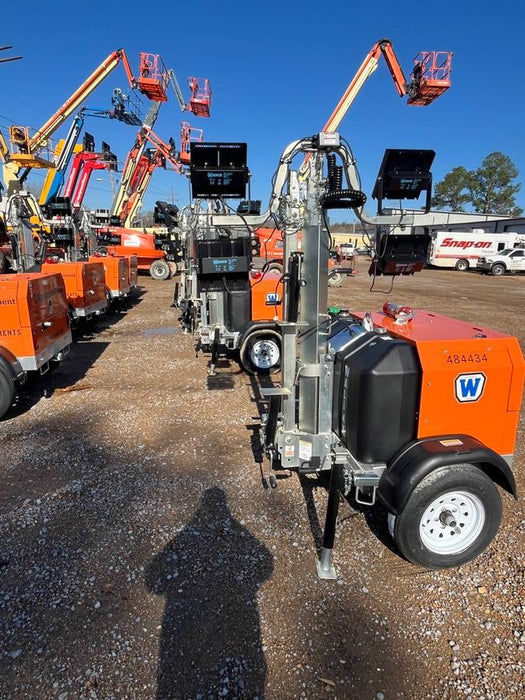 2025 Wanco WLTT-4MM4K Diesel, Mitsubishi L2E, 9.0HP @1800 rpm, Deep Sea Controller, Shore Power Plug, Auto Start, (4) 350W LED Floodlights, 4kW Generator, 60 Gal Fuel Tank, 2" Ball, T3