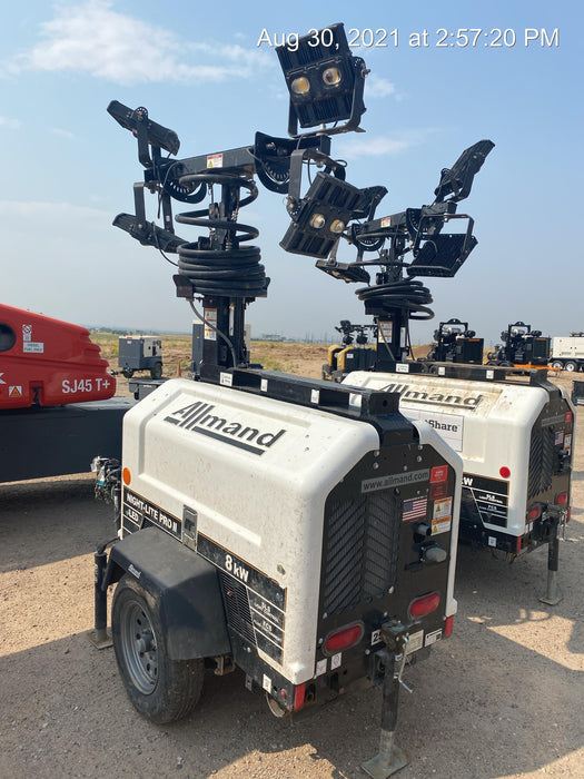 2019 Allmand Night-Lite Pro II Allmand Night-Lite Pro II Allmand Night-Lite Pro II 8 kW Light Tower w/Kubota Engine, LED Light Package