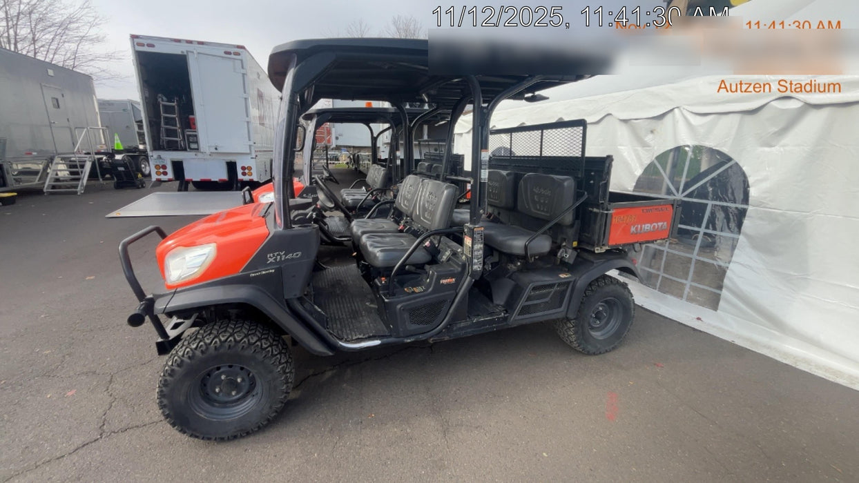 2020 Kubota RTV-X1140W-H 4WD utility cart -LED strobe -Windshield tempered glass -Plastic canopy -Wire harness kit -Backup alarm