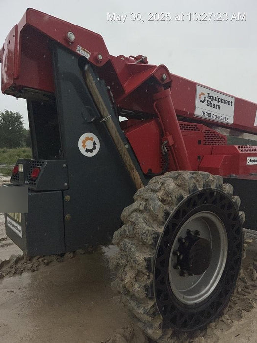2018 Manitou MTA10055 Manitou MTA 10055 w/Cab/Heat/AC, Work Lights/Strobe, Aux Hyd, Solid Tires, Lift Hook, 66" Carriage, 60" Forks