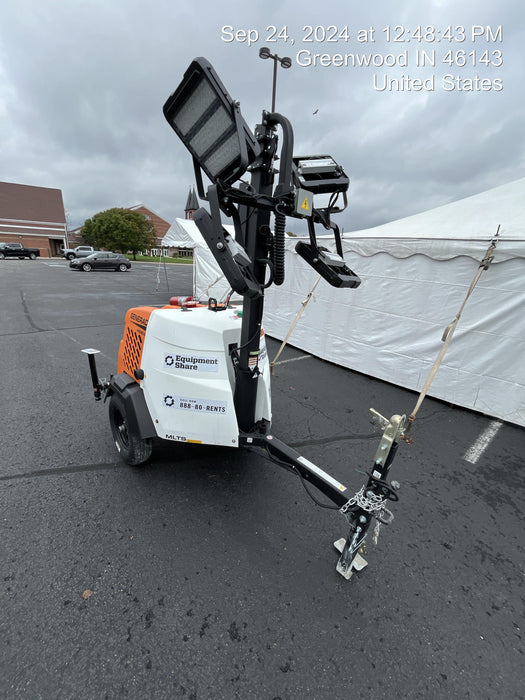 2024 Generac MLT2 Diesel, Flex Switch 120V Input, Powerzone Controller, 
(4) 320W LED Lights, 4kW Generator, 39.9 Gal Fuel Tank, 2" Ball, T3