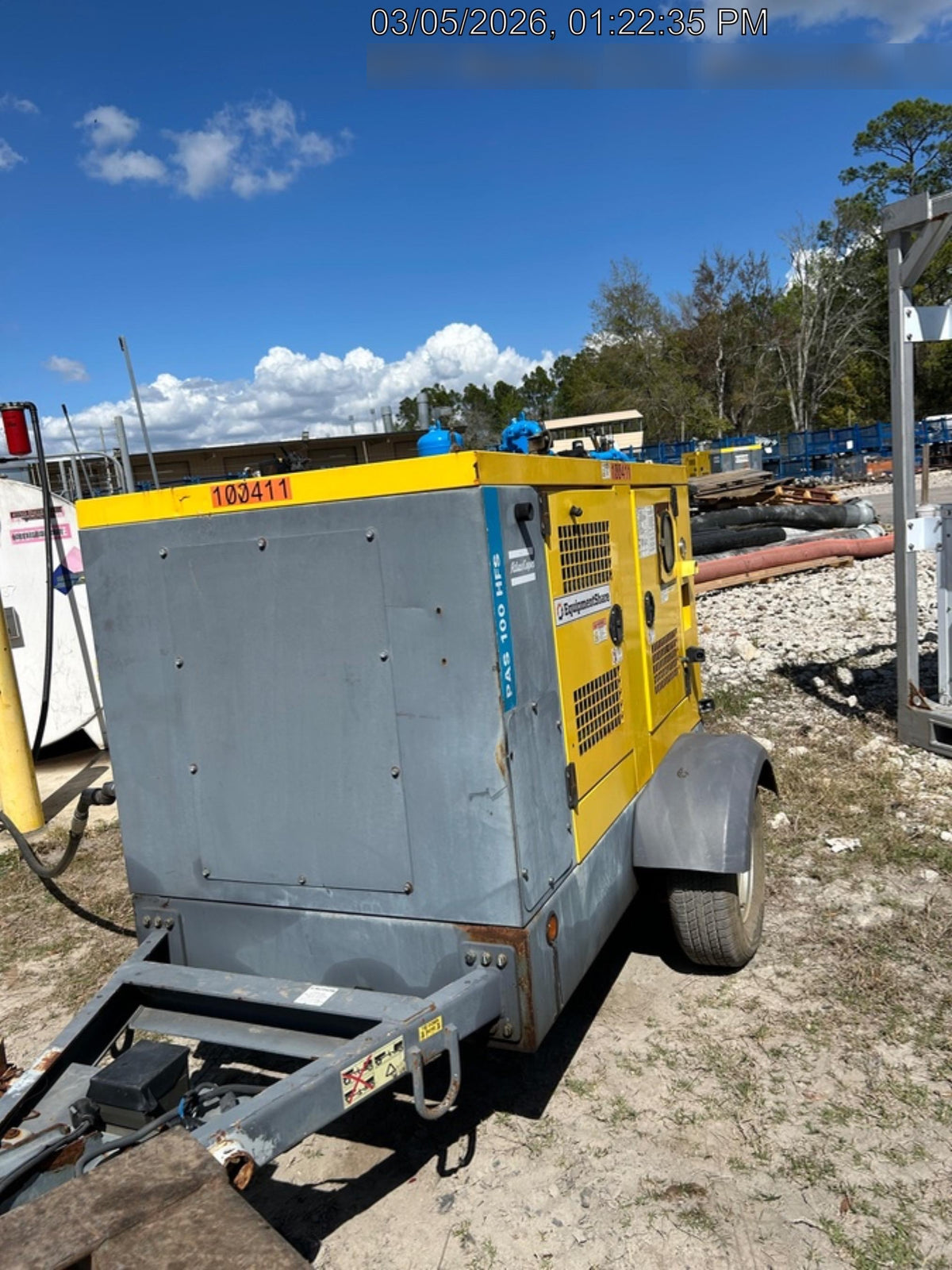 2020 ATLAS COPCO PAS 100 HF CS Enclosed
