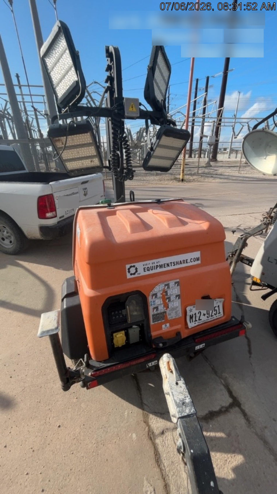 2023 Generac MLT2 Diesel, Flex Switch 120V Input, Powerzone Controller, 
(4) 320W LED Lights, 4kW Generator, 39.9 Gal Fuel Tank, 2" Ball, T3