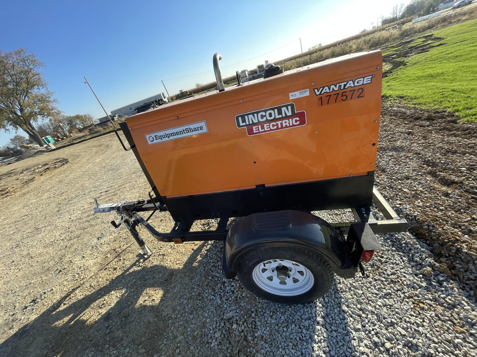 2021 Lincoln Electric Vantage 322 Vantage 322 Ready Pak 3 w/ Decals, ORANGE (includes trailer, cable rack, fender light kit) NO Telematics
