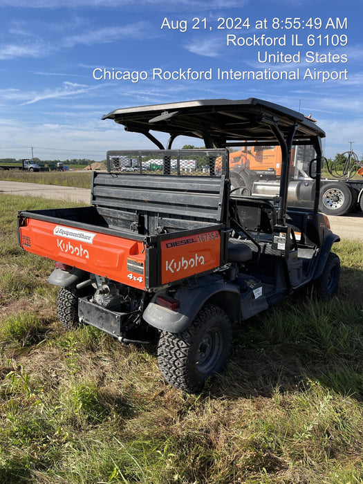 2022 Kubota RTV-X1140W-H Plastic Canopy, Windshield Acrylic Clear, LED Strobe Light, Wire Harness Kit, Back up Alarm
