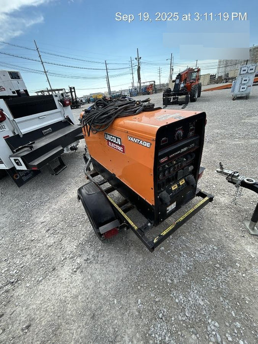 2021 Lincoln Electric Vantage 322 Vantage 322 Ready Pak 3 w/ Decals, ORANGE (includes trailer, cable rack, fender light kit) NO Telematics