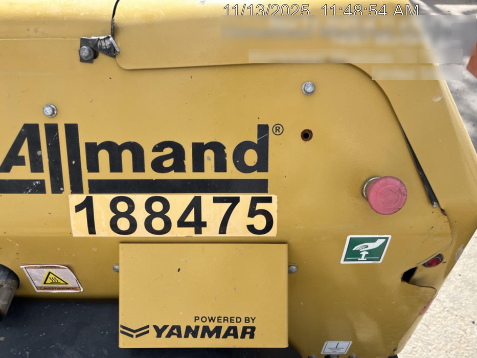 Allmand NLV3GR (4) LED Light Fixture 350W, 23' Vertical Mast, 3kW Prime, Towable, Deep Sea L401, Leveling Jacks, Yanmar T4F 5.8hp