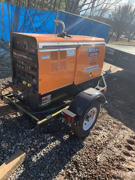 2021 Lincoln Electric Vantage 322 Vantage 322 Ready Pak 3 w/ Decals, ORANGE (includes trailer, cable rack, fender light kit) NO Telematics