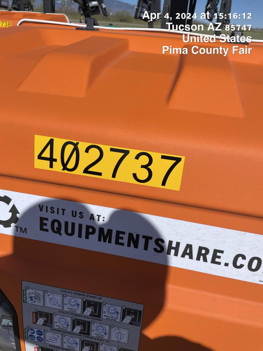 2024 Generac MLT2 Diesel, Flex Switch 120V Input, Powerzone Controller, 
(4) 320W LED Lights, 4kW Generator, 39.9 Gal Fuel Tank, 2" Ball, T3