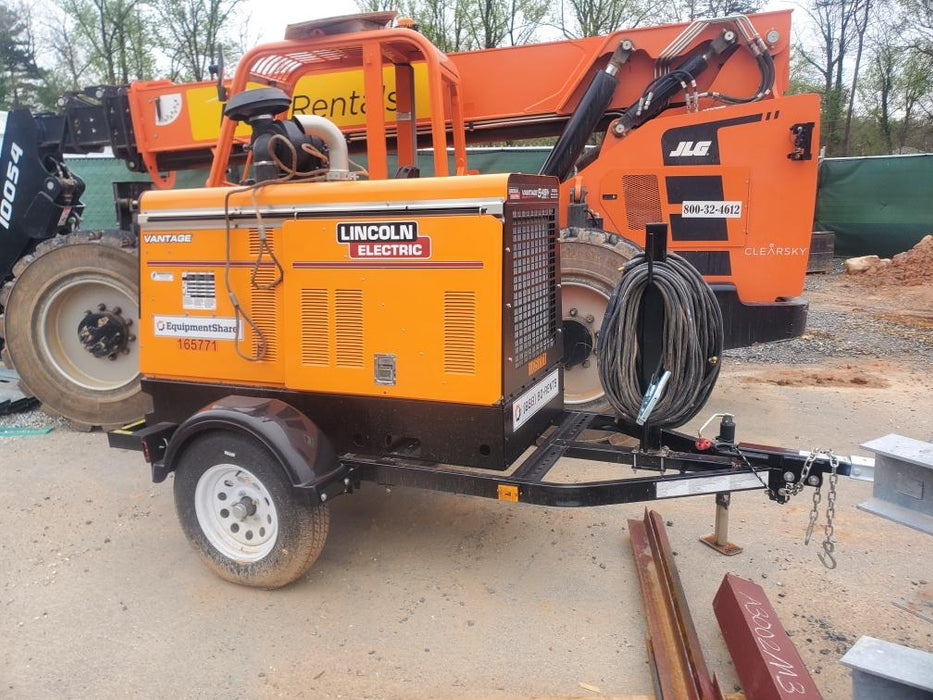 2021 Lincoln Electric Vantage 549X Ready Pak 3, ORANGE (includes trailer, cable rack, fender light kit)