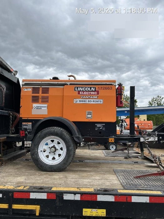 2021 Lincoln Electric Vantage 322 Vantage 322 Ready Pak 3 w/ Decals, ORANGE (includes trailer, cable rack, fender light kit) NO Telematics