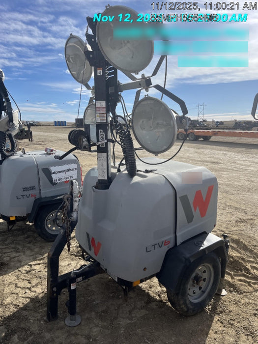 2018 Wacker Neuson LTV6L-MH Wacker Neuson LTV6L Mobile Light Tower w/Fuel Level Sensor Installed