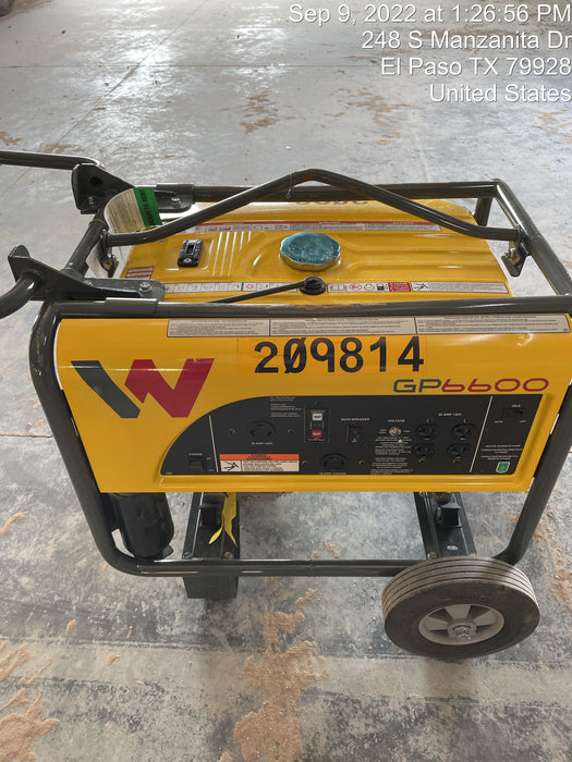 2022 WACKER NEUSON GP6600A