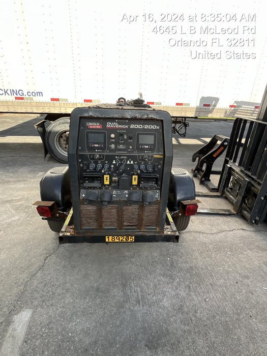 2021 Lincoln Electric Dual Maverick 200/200X Ready Pak 3, Includes Trailer, Cable Rack, Fender Light Kit