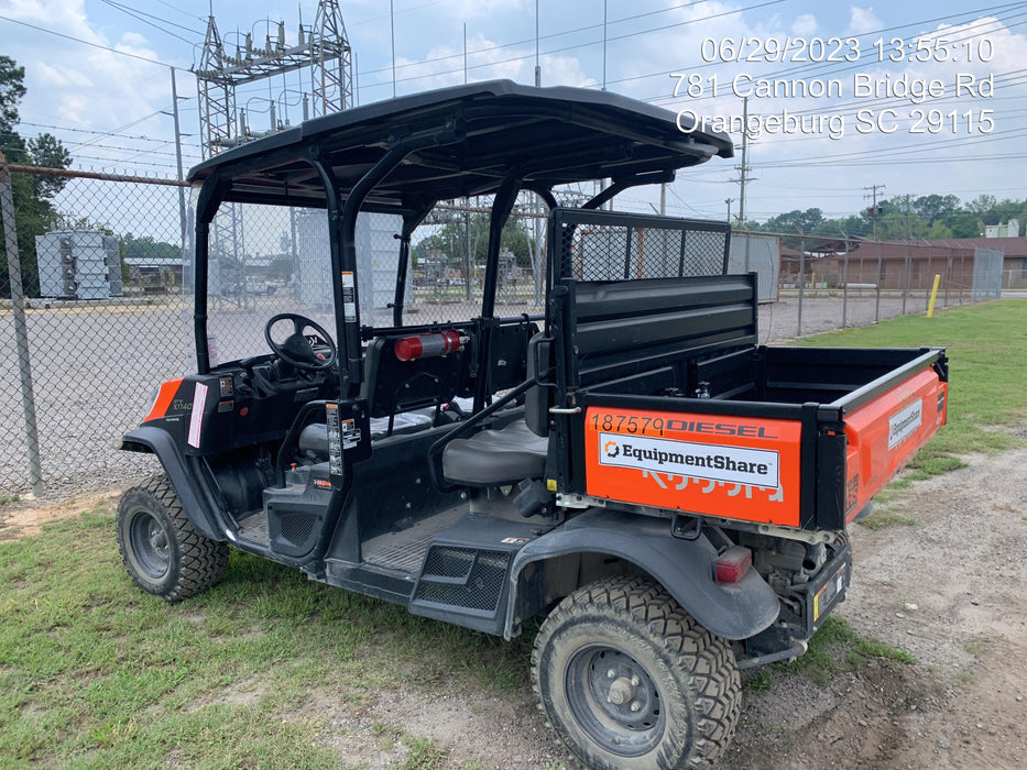 2021 Kubota RTV-X1140W-H Plastic Canopy, Windshield Acrylic Clear, LED Strobe Light, Wire Harness Kit, Back up Alarm