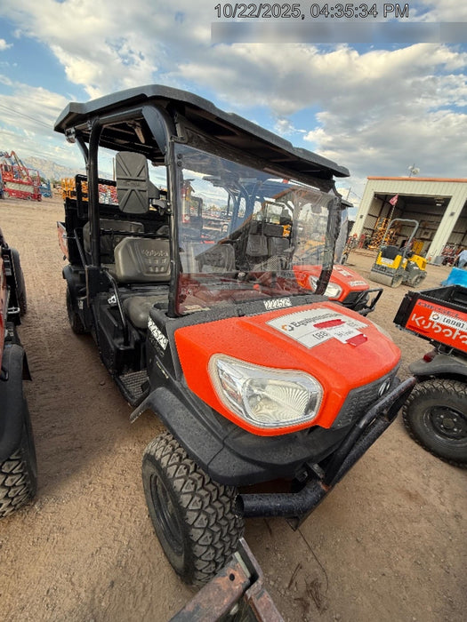 2022 Kubota RTV-X1140W-H Plastic Canopy, Windshield Acrylic Clear, LED Strobe Light, Wire Harness Kit, Back up Alarm
