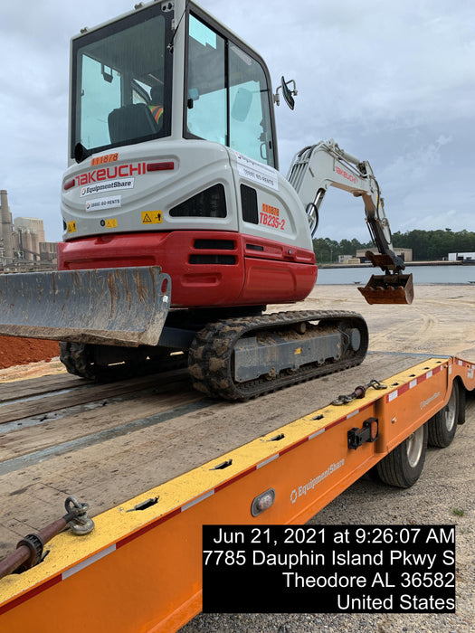 2020 Takeuchi TB-235-2CR Cab/Heat/Air, Rubber Tracks, Manual TAG QC
