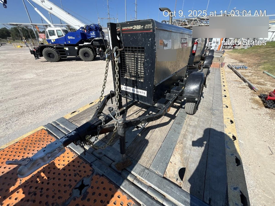 2019 Lincoln Electric Vantage 322 Lincoln Vantage 322 Welder w/Trailer, Light Kit, Cable Rack