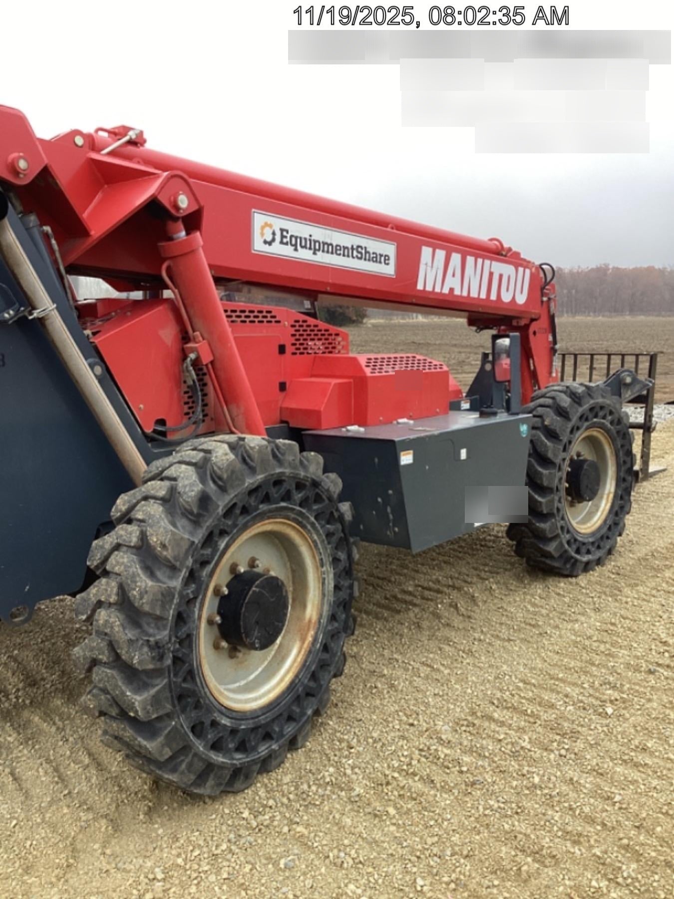 2019 Manitou MTA10055 Manitou MTA10055 - 120 HP T4, Canopy, Worklights/Strobe, Beacon, 66" Carriage, 60" Forks, Solid Tires, Lift Hook, Aux Hydraulics