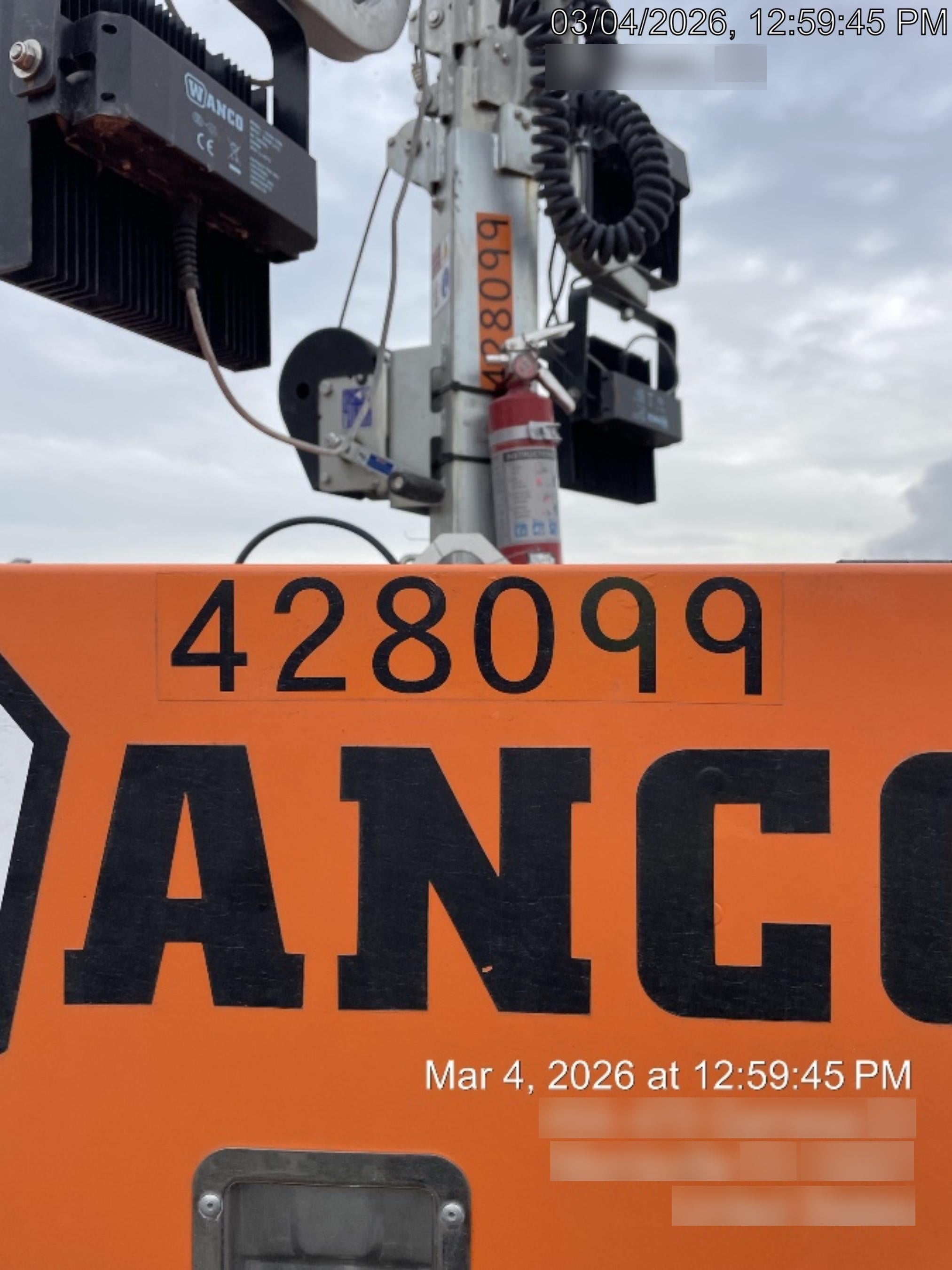 2024 Wanco WLTT-4MM4K Diesel, Deep Sea Controller, Shore Power Plug, Auto Start, (4) 350W LED Floodlights, 4kW Generator, 60 Gal Fuel Tank, 2" Ball, T3