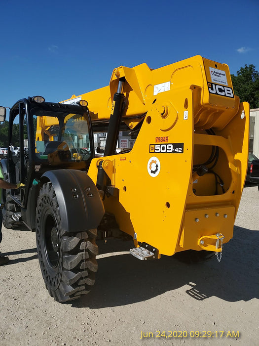 2020 JCB 509-42 Canopy, Solid Tires, Work Lights, Beacon, Aux Hydraulics, Back up Alarm, Lifting Eye, ES Decals