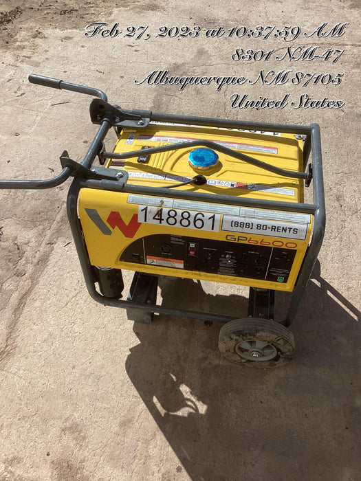 2021 WACKER NEUSON GP6600A