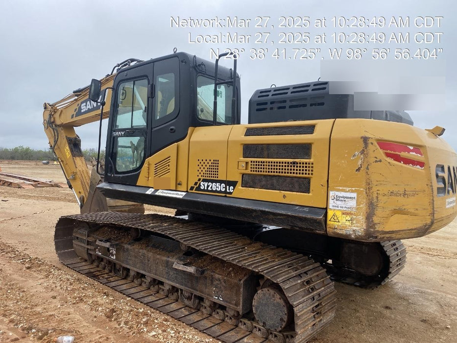 Sany SY265C SY265 Tier 4 - Cab, Hydraulic QC,  Buckets: 36", 48" Main Pin Hydraulic Thumb