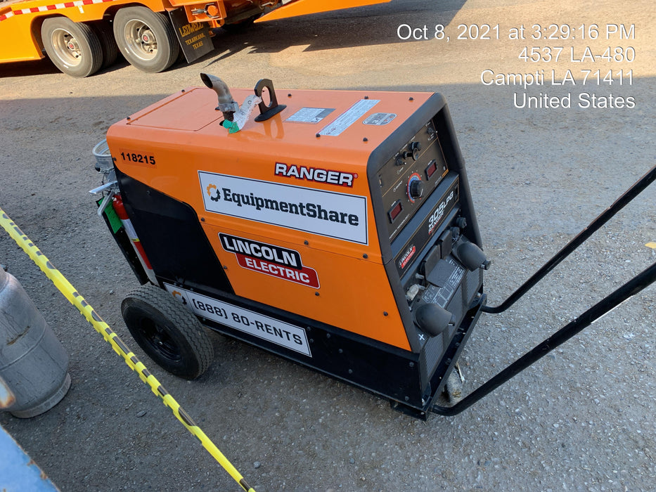 2020 Lincoln Electric Ranger 305 LPG Kohler Engine, One-Pak