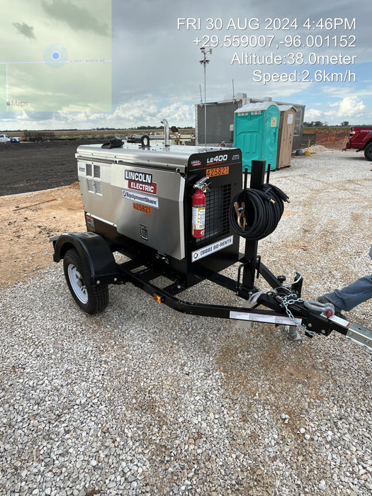 2024 Lincoln Electric LE400 Kubota V1505, Trlr, Cable Rack, Light Kit, ES Decals, T3