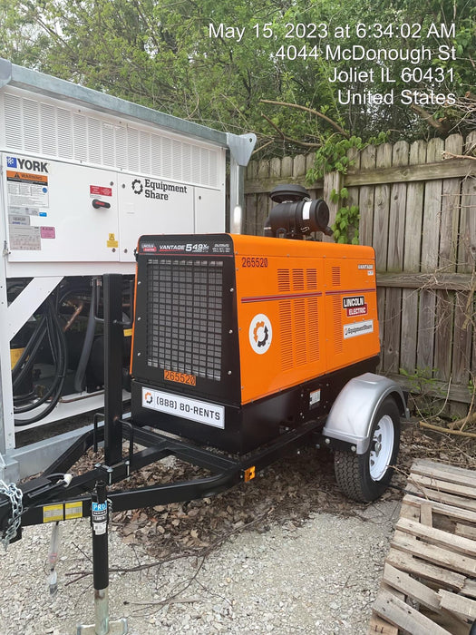 2022 Lincoln Electric Vantage 549X Crosslink Technology, Trailer Mounted, ES Decals, T3