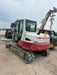 2019 Takeuchi TB290 Cab/Heat/AC Rubber tracks, Dozer blade, Travel alarm, Auxiliary hydraulics w/Manual QC, Hydraulic thumb, 18", 24", and 36" Buckets