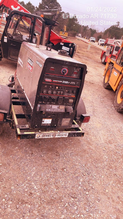 2019 Lincoln Electric Vantage 322 Ready-Pak 3, Two Wheel Trailer, Fender and Light Kit, Cable Rack