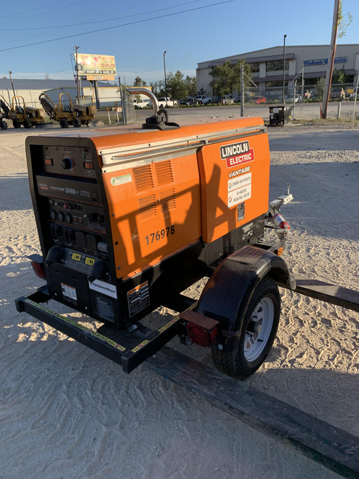 2021 Lincoln Electric Vantage 322 Vantage 322 Ready Pak 3 w/ Decals, ORANGE (includes trailer, cable rack, fender light kit) NO Telematics