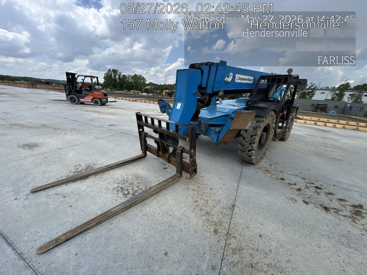2018 Genie GTH-1056 Genie GTH-1056 w/ROPS, Work Lights, Solid Tires, RH Cab Mesh, Beacon, 60" Carriage and Forks